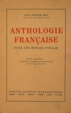 Anthologie Francaise pour les ecoles d'Italie - Alceste Bisi - copertina
