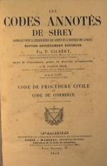 Les codes annotes de Sirey. Code de procedure civile et code de commerce
