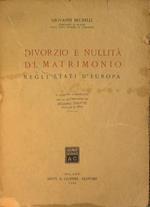 Divorzio e nullità di matrimonio negli Stati d'Europa