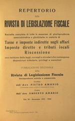 Repertorio della legislazione fiscale. Raccolta completa di tutte le massime di giurisprudenza amministrativa e giudiziaria Parte II Giurisprudenza