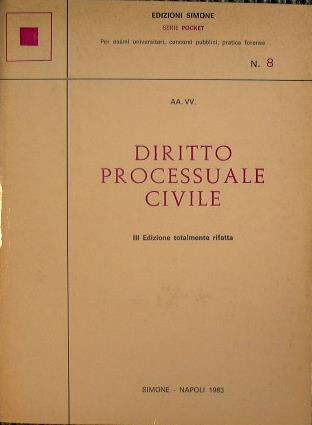 Diritto processuale civile - copertina