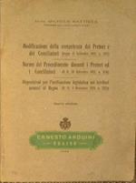 Modificazione della competenza dei Pretori e dei Conciliatori. (Legge 15 Settembre 1922, n. 1287)