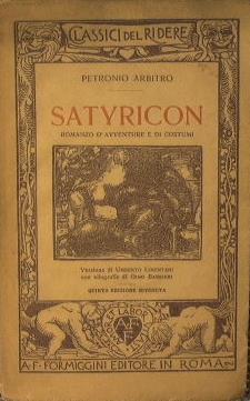 Satyricon - Arbitro Petronio - copertina