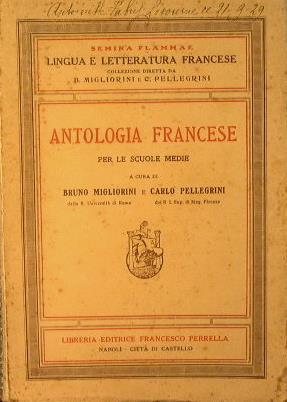 Antologia francese. Per le scuole medie - copertina