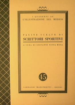 Pagine scelte di scrittori sportivi - copertina