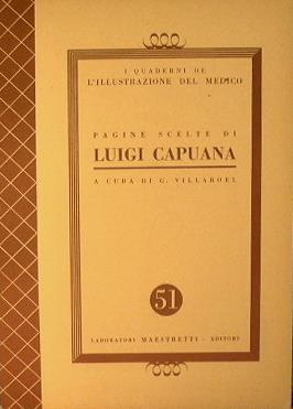 Pagine scelte di Luigi Capuana - Luigi Capuana - copertina