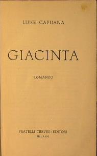 Giacinta - Luigi Capuana - copertina