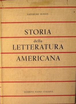Storia della letteratura americana - Salvatore Rosati - copertina