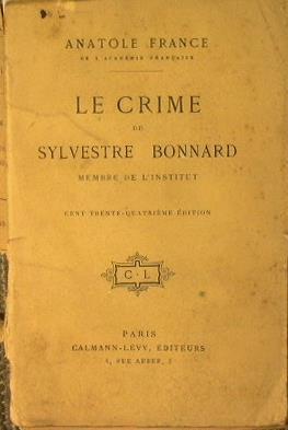 Le Crime de Sylvestre Bonnard - Anatole France - copertina