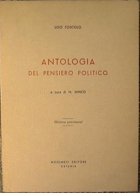 Antologia del pensiero politico - Ugo Foscolo - copertina