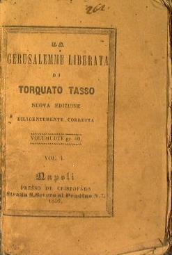La Gerusalemme liberata - Torquato Tasso - copertina