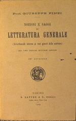 Nozioni e saggi di Letteratura generale. Avvertimenti intorno ai vari generi dello scrivere