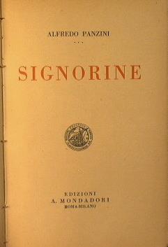 Signorine - Alfredo Panzini - copertina
