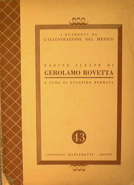 Pagine scelte di Gerolamo Rovetta - Giansiro Ferrata - copertina