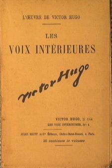 Les voix interieures - Victor Hugo - copertina