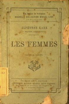 Les femmes - Alphonse Karr - copertina