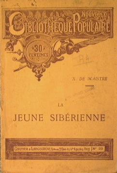 La Jeune siberienne - Xavier de Maistre - copertina