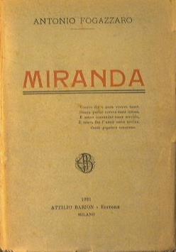 Miranda - Antonio Fogazzaro - copertina