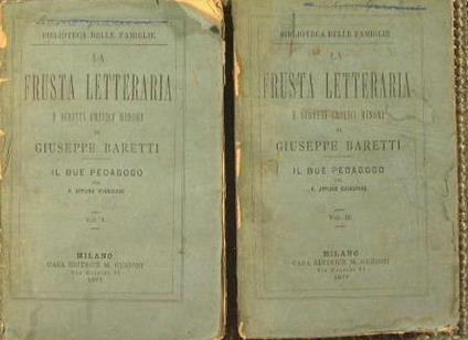 Il Bue pedagogo del P. Appiano Buonafede - Giuseppe Baretti - copertina