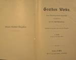 Goethes Werke. Unter Mitwirtung mehrerer fachgelehrter