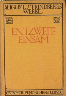 Entweit Einsam. Verdeutscht von Emil Schering - August Stridberg - copertina