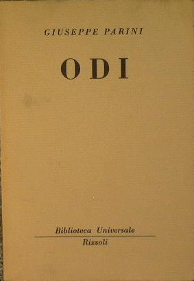 Odi - Giuseppe Parini - copertina