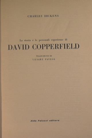 David Copperfield - Charles Dickens - copertina