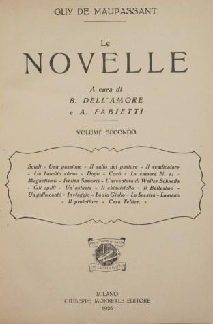 Le novelle (Vol. II) - Guy de Maupassant - copertina