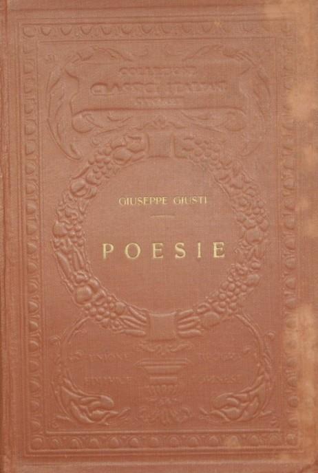 Poesie - Giuseppe Giusti - copertina
