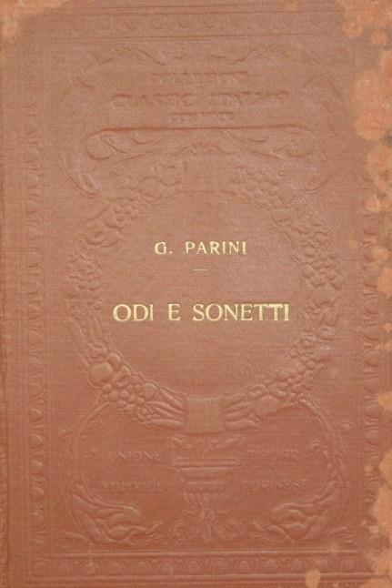 Odi e sonetti - Giuseppe Parini - copertina