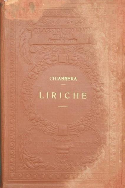 Liriche - Gabriello Chiabrera - copertina
