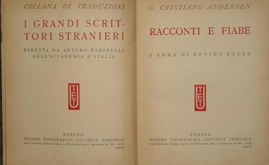 Racconti e fiabe - H. Christian Andersen - copertina
