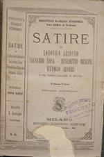 Satire Di Lodovico Ariosto, Salvator Rosa, Benedetto Menzini, Vittorio Alfieri