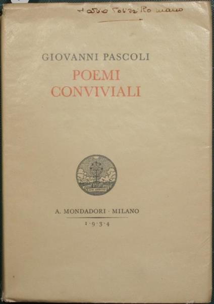 Poemi conviviali - Giovanni Pascoli - copertina