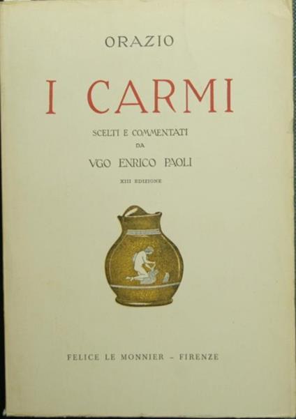 I carmi - Q. Flacco Orazio - copertina