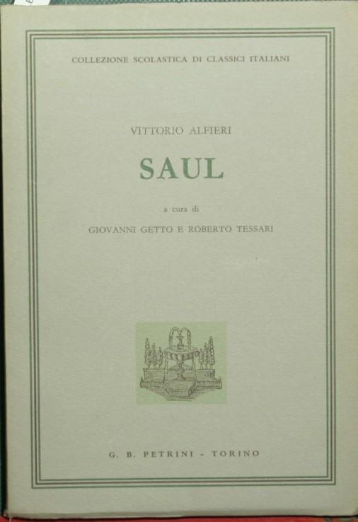 Saul - Vittorio Alfieri - copertina