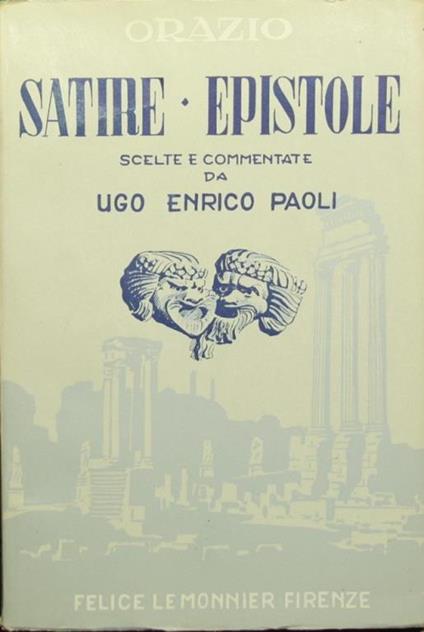 Satire ed epistole - Q. Flacco Orazio - copertina