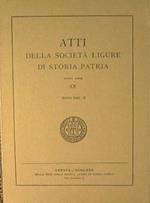 Atti della Società Ligure di Storia Patria