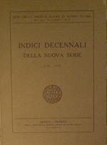 Indici decennali della nuova serie ( 1960. 1970 )