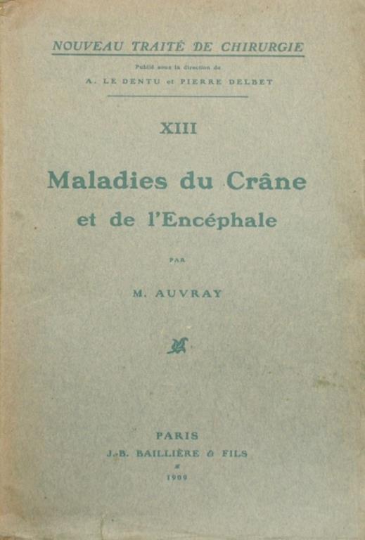 Maladies du crane et de l'encéphale - Maurice Auvray - copertina