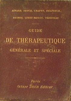 Guide de Thérapeutique générale et speciale - copertina