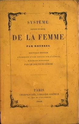 Systeme physique et moral de la femme par Roussel - Pierre Roussel - copertina