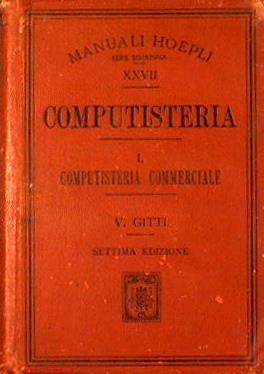 Computisteria I. Computisteria commerciale - Vincenzo Gitti - copertina