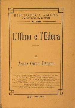 L' olmo e l'edera - Anton G. Barrili - copertina