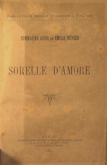 Sorelle d'amore - Tommasina Guidi - copertina