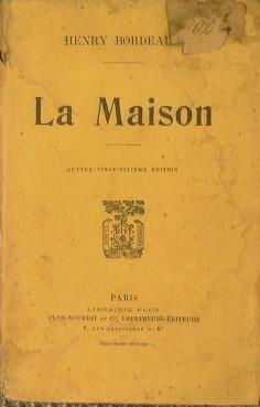 La maison - Henry Bordeaux - copertina
