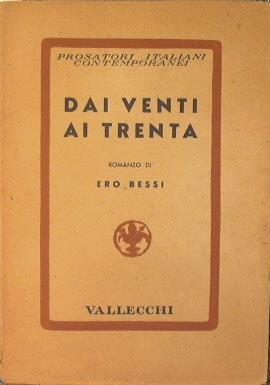 Dai venti ai trenta - Ero Bessi - copertina