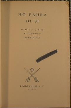 Ho paura di sì - Stephen Marlowe - copertina