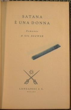 Satana é una donna - Gil Brewer - copertina