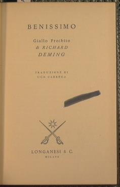 Benissimo - Richard Deming - copertina